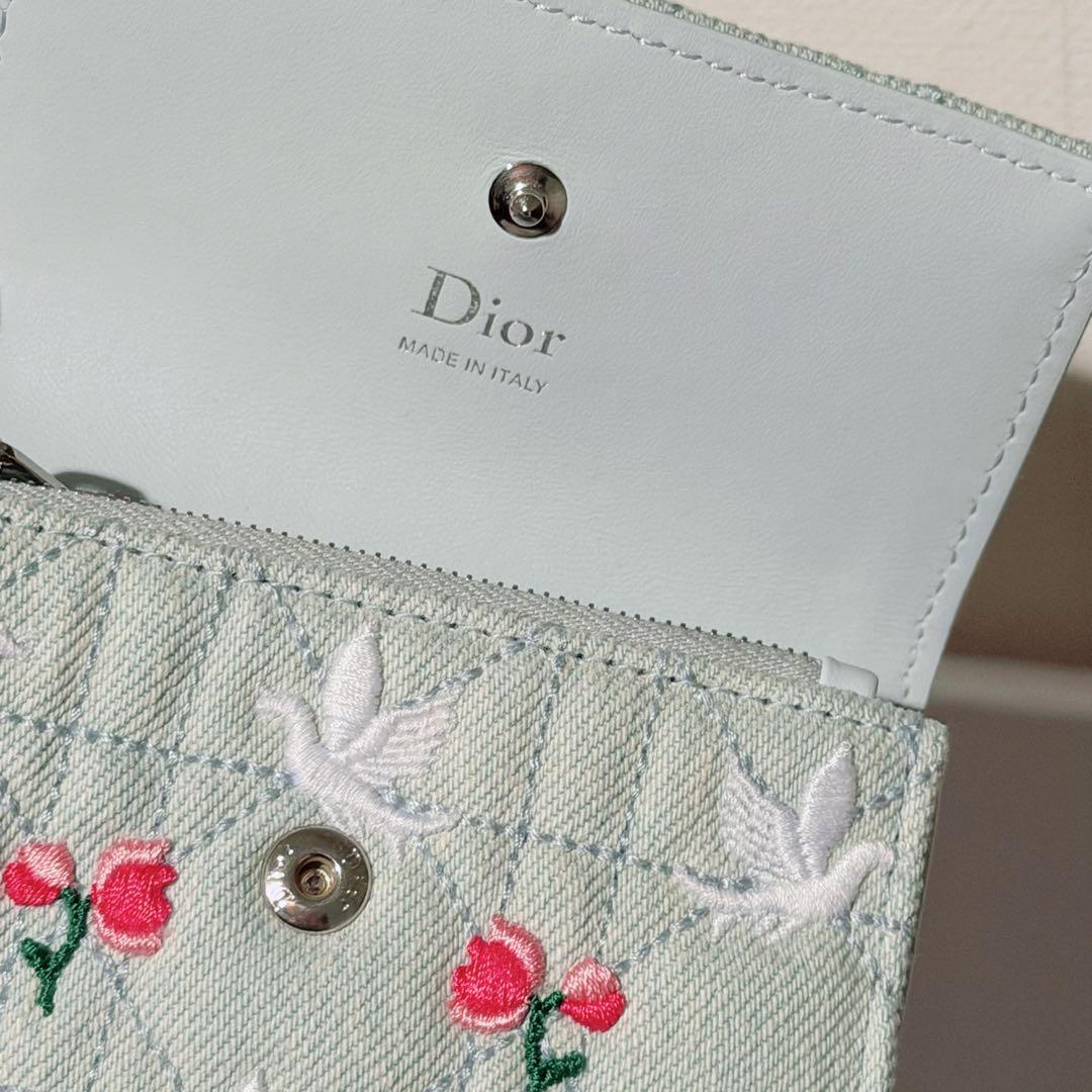 DIOR Dioramour Lady Dior Glycine ウォレット