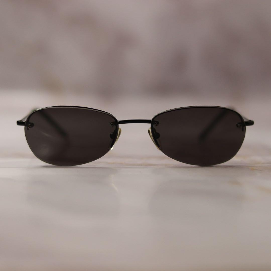 GUCCI リムレス オーバル y2k メタル モード サングラス ケース付き