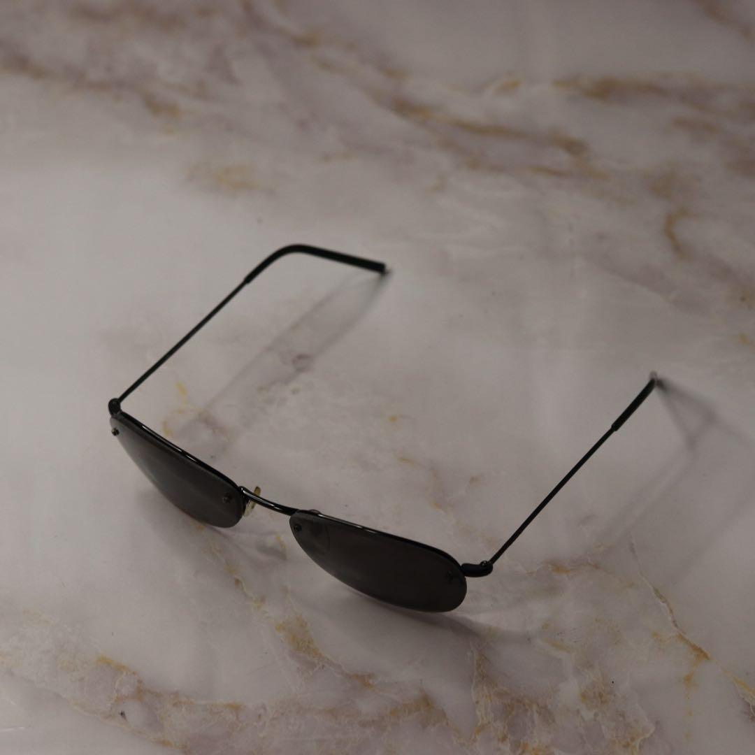 GUCCI リムレス オーバル y2k メタル モード サングラス ケース付き
