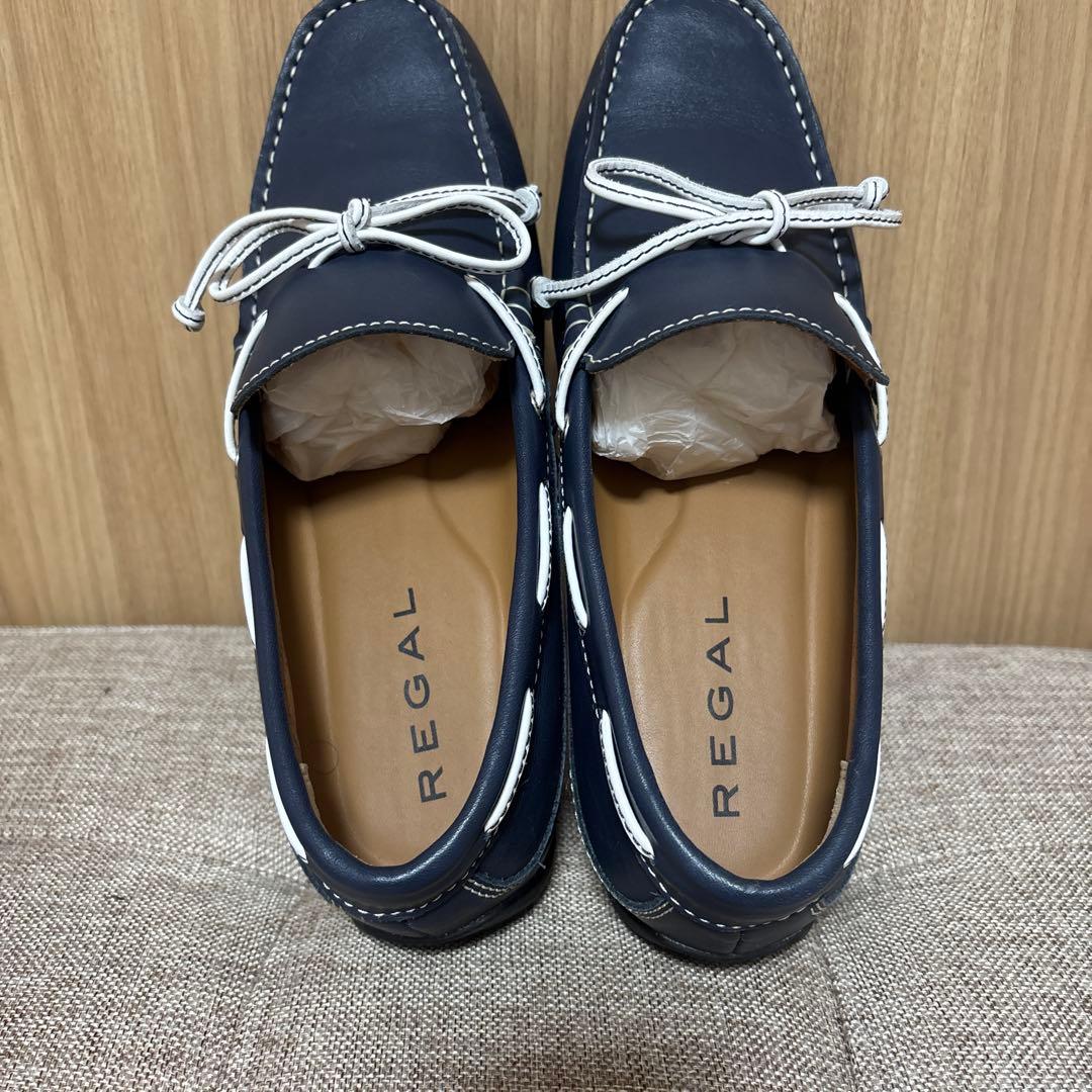 1度使用のみ♡REGAL♡ネイビー♡デッキシューズ