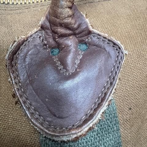 80s L.L.Bean ボストン レザー ギザタグ ダッフルバッグ　キャンバス