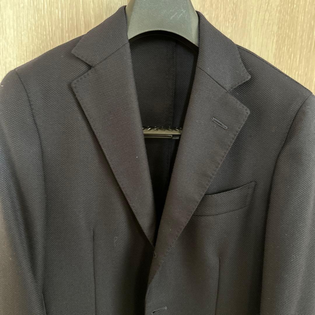 BEAMS F ネイビー ホップサックジャケット