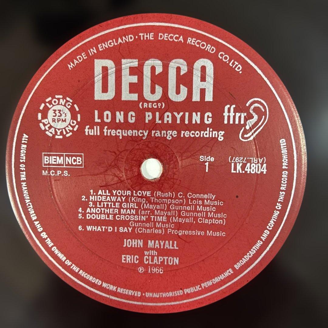 ブルースブレイカーズ 名盤 レコード UKオリジナルモノ盤