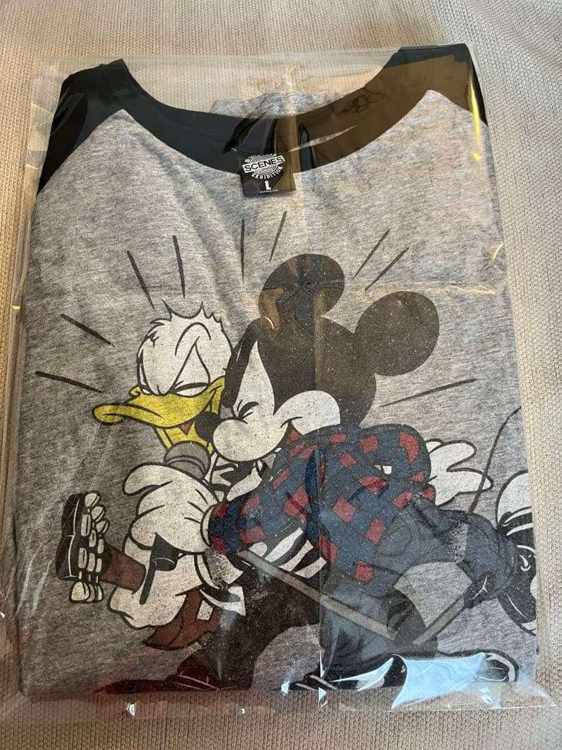 B’z × Disney ディズニー “SCENES” ラグランTシャツ M