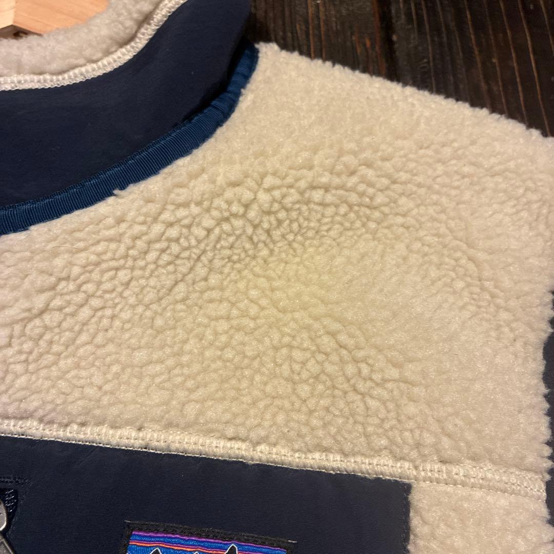 は*や様 【値下げ】patagonia レトロXベスト ホワイト・ネイビー