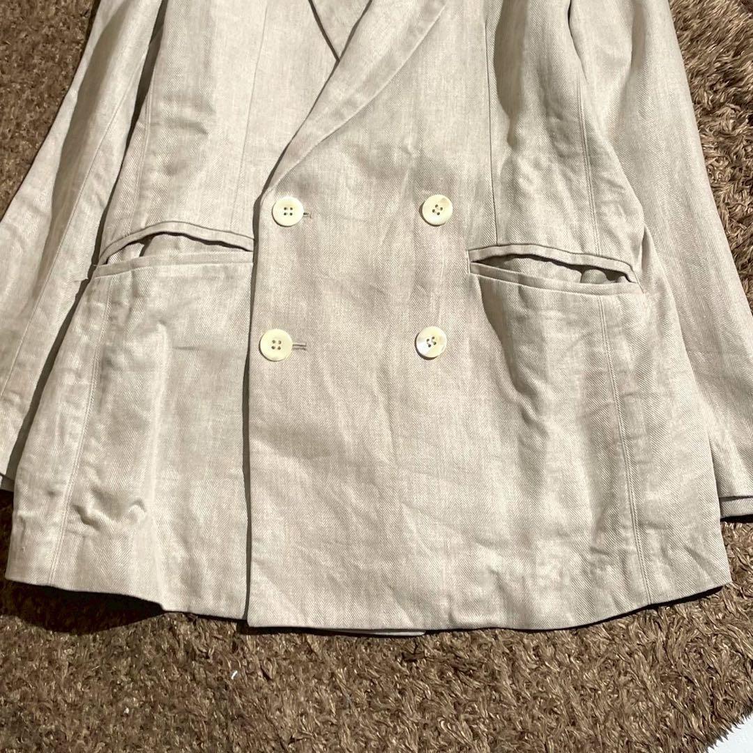 極美品✨Chaos GENTLEMAN LADY リネンヘリンボンジャケット