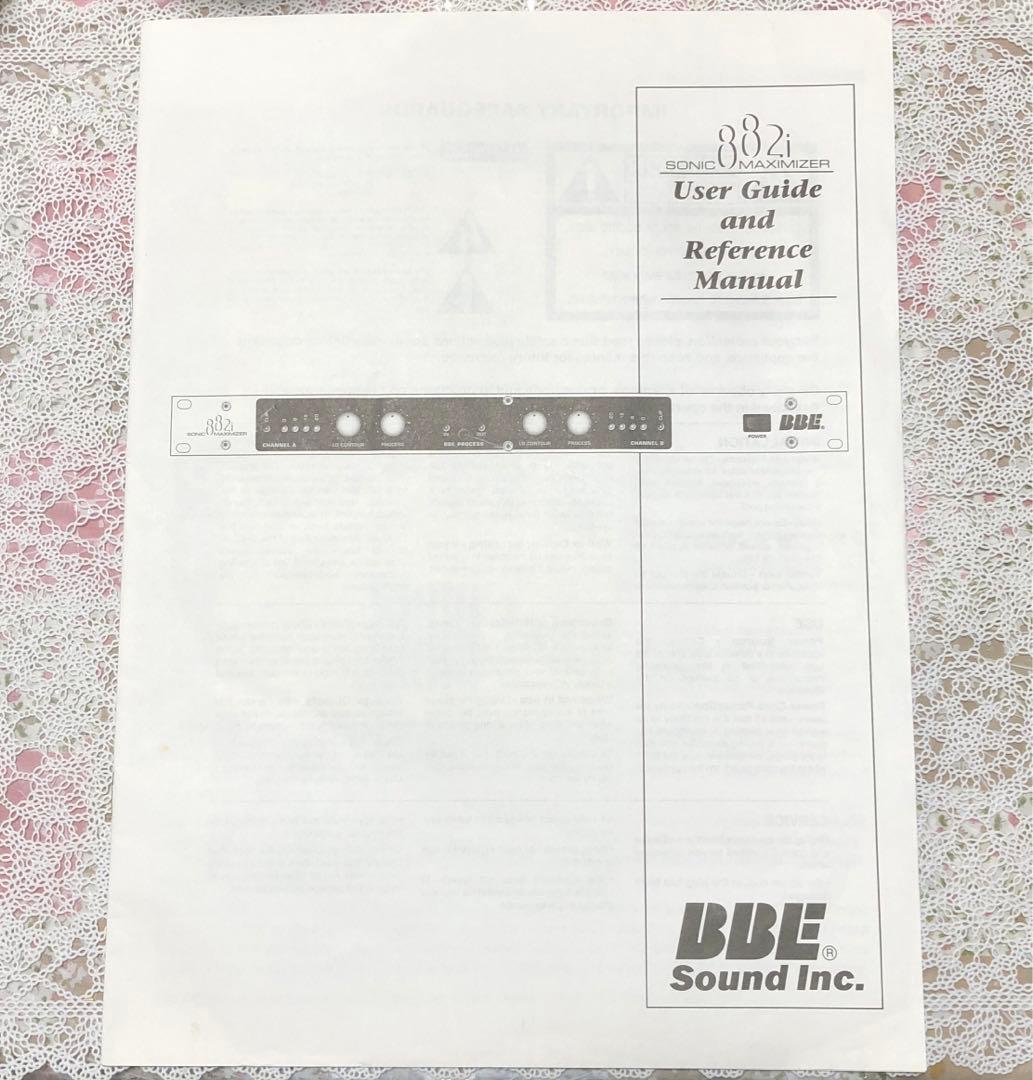 ベースに最適 882i Sonic Maximizer 取扱説明書付き