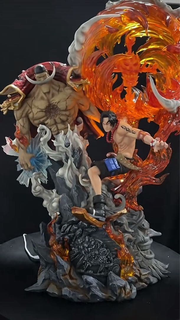 【新品】ワンピース エース 白ひげ フィギュア ガレージキット
