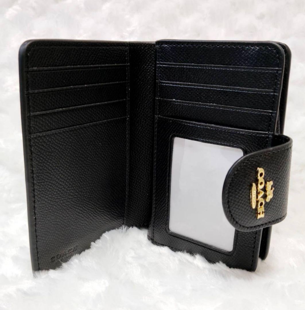 COACH 　 二つ折り財布　ブラック