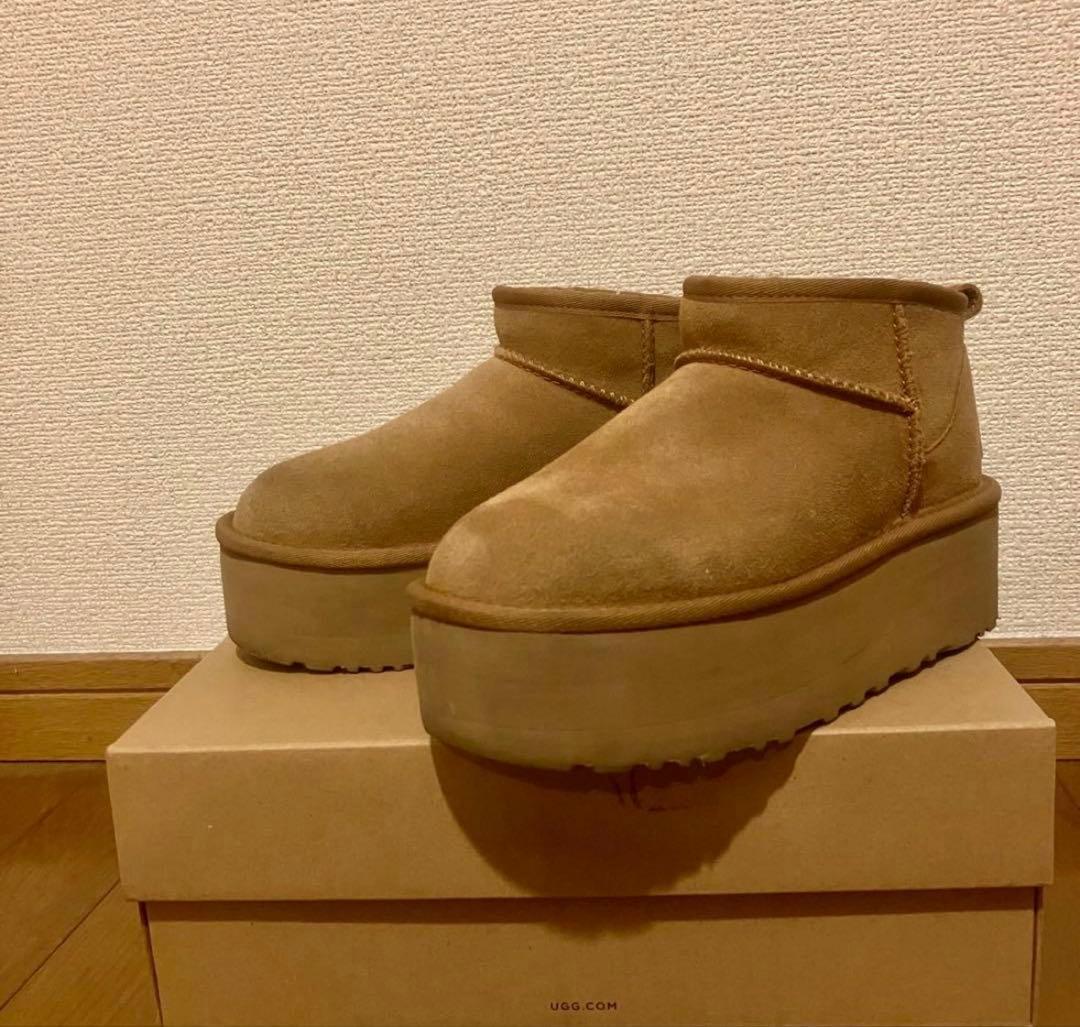 UGG Classic Ultra Mini Chestnut 23cm 厚底
