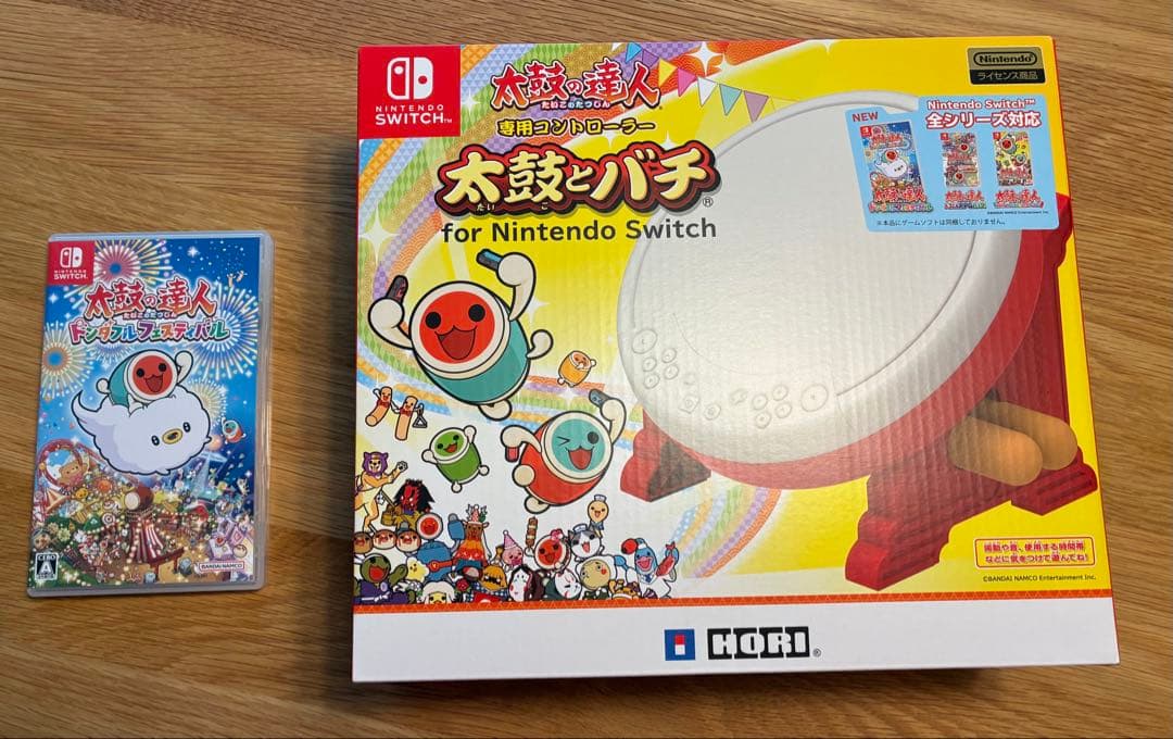 Nintendo Switch 太鼓の達人ドンダフルフェスティバル太鼓バチセット