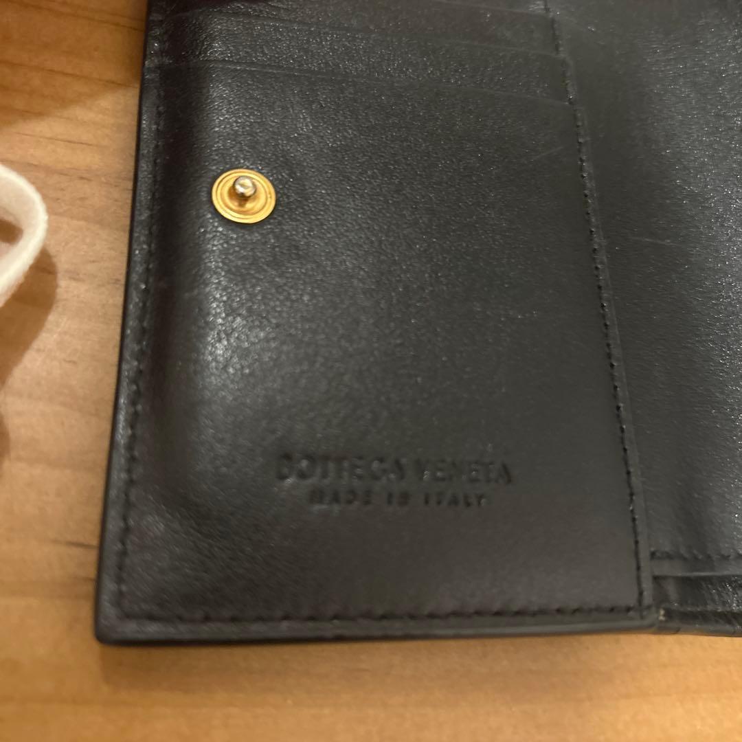 BOTTEGA VENETA(ボッテガヴェネタ) 2つ折り財布 カセット 黒