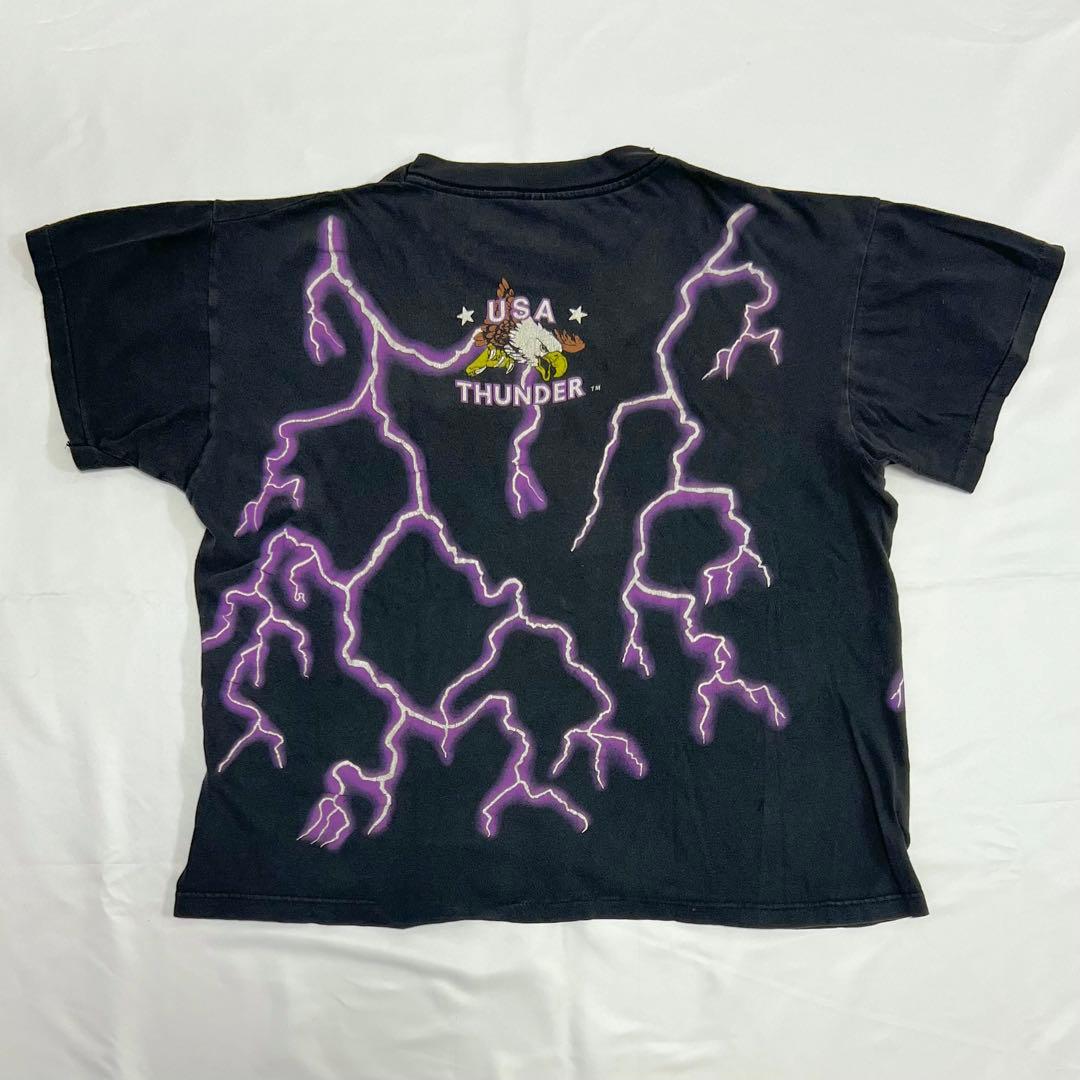 アメリカンサンダー イーグル Tシャツ 90s ブラック 黒 L