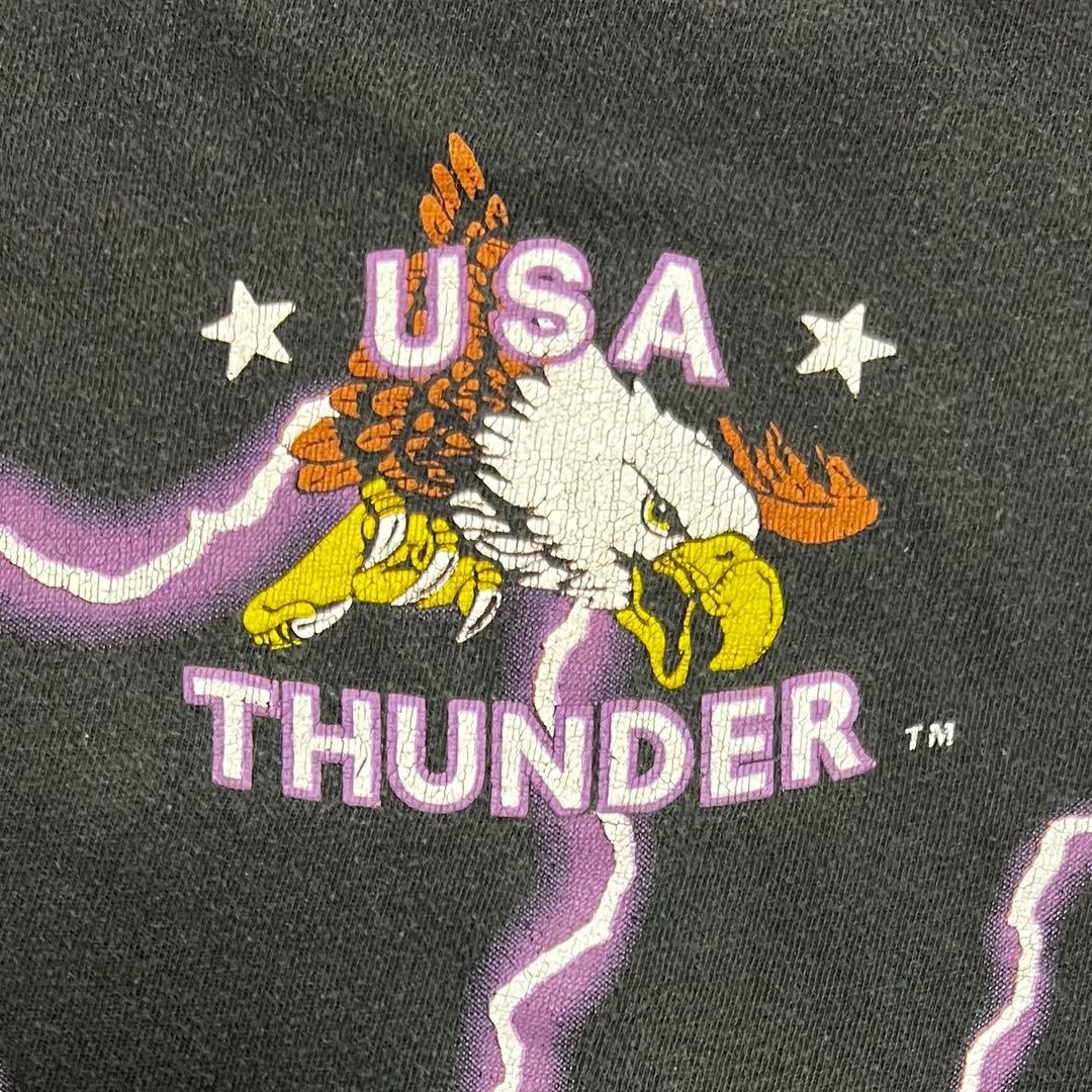 アメリカンサンダー イーグル Tシャツ 90s ブラック 黒 L