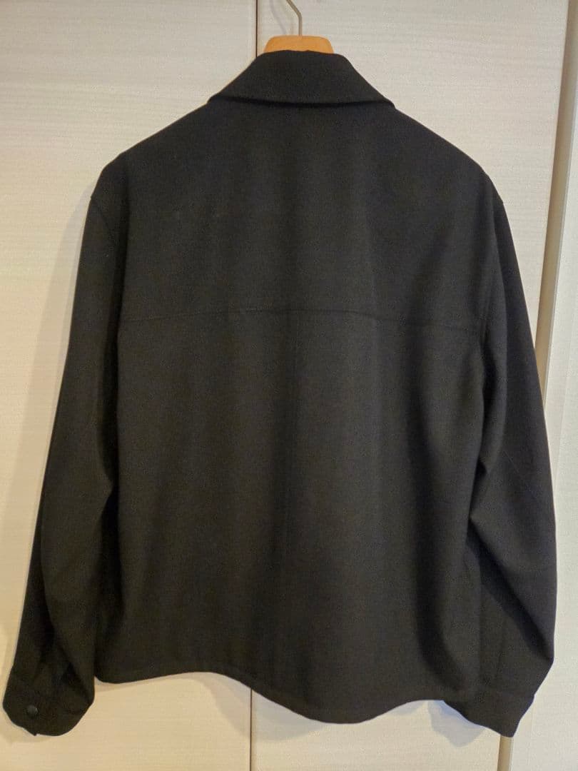 ATON BACK SATIN ハリントンジャケット
