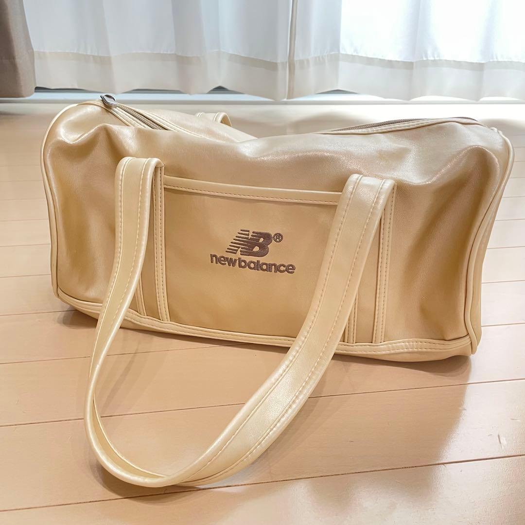 【レア美品】ニューバランス　NEW BALANCE レザー　ボストンバッグ　旅行