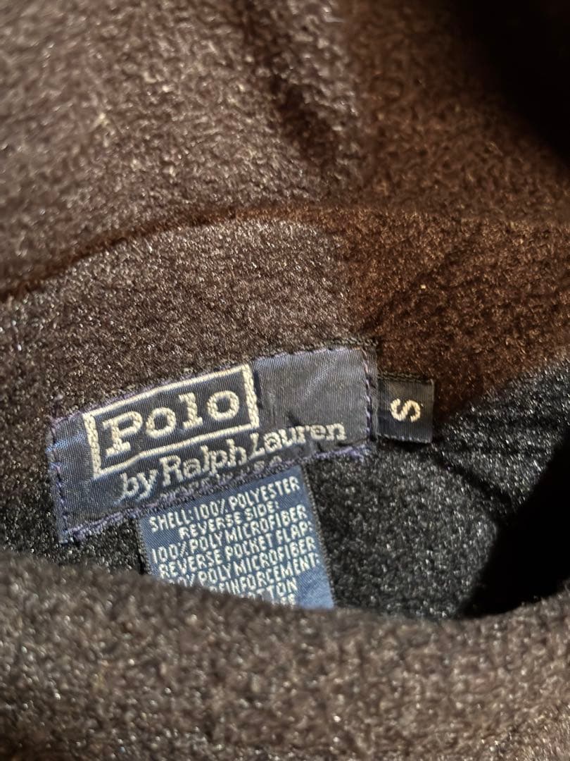 90s POLO RALPH LAUREN リバーシブル 黒 アメリカ製 黒