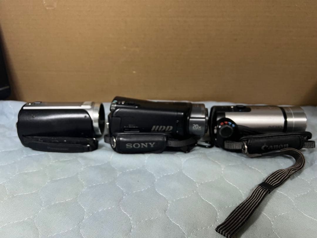 PANASONIC SONY CANON ビデオカメラ本体 3台セット　ジャンク