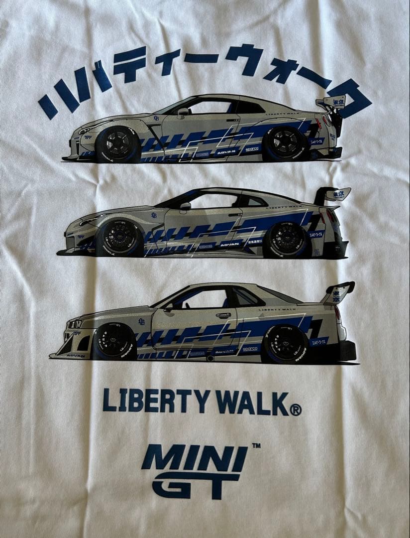 LIBERTYWALK MINI GT × LB Triple GTR Tシャツ