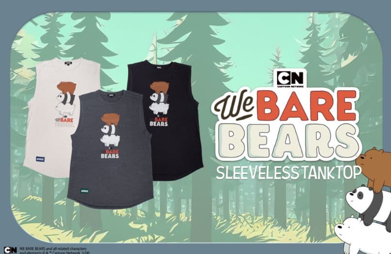 EGDE 『WE BARE BEARS』スリーブレスシャツ XXL