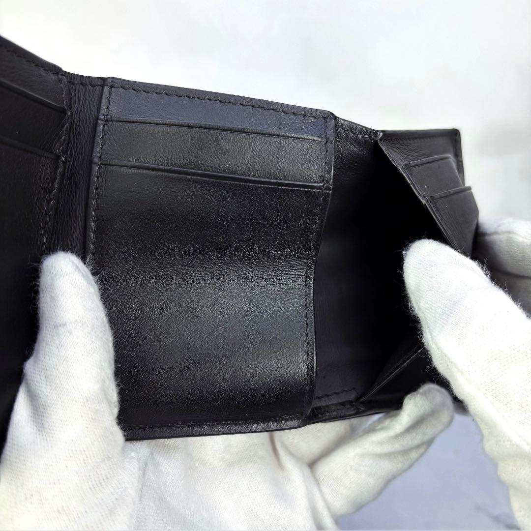 【極美品✨】LOEWEアナグラム トライフォールド ウォレット三つ折り財布