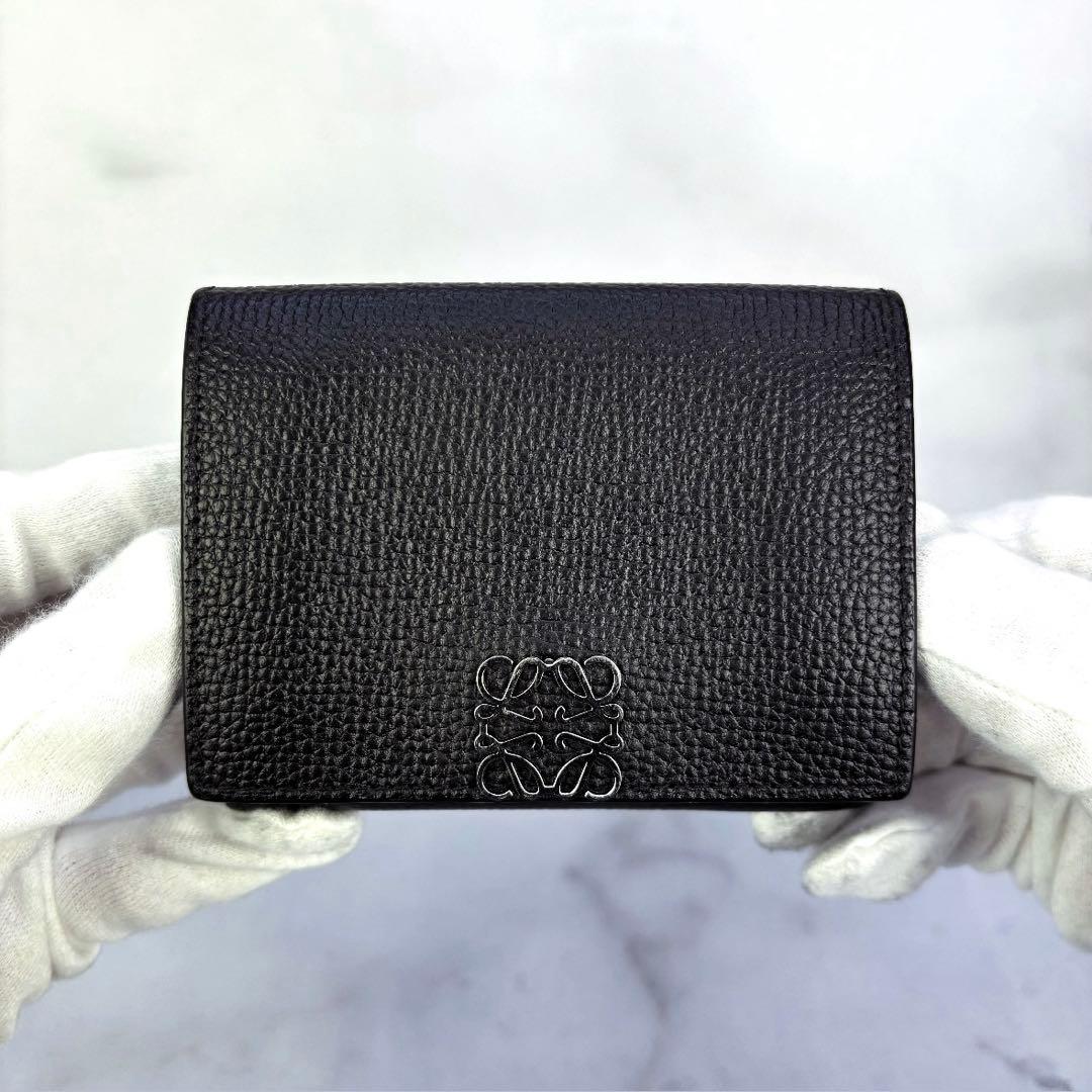 【極美品✨】LOEWEアナグラム トライフォールド ウォレット三つ折り財布