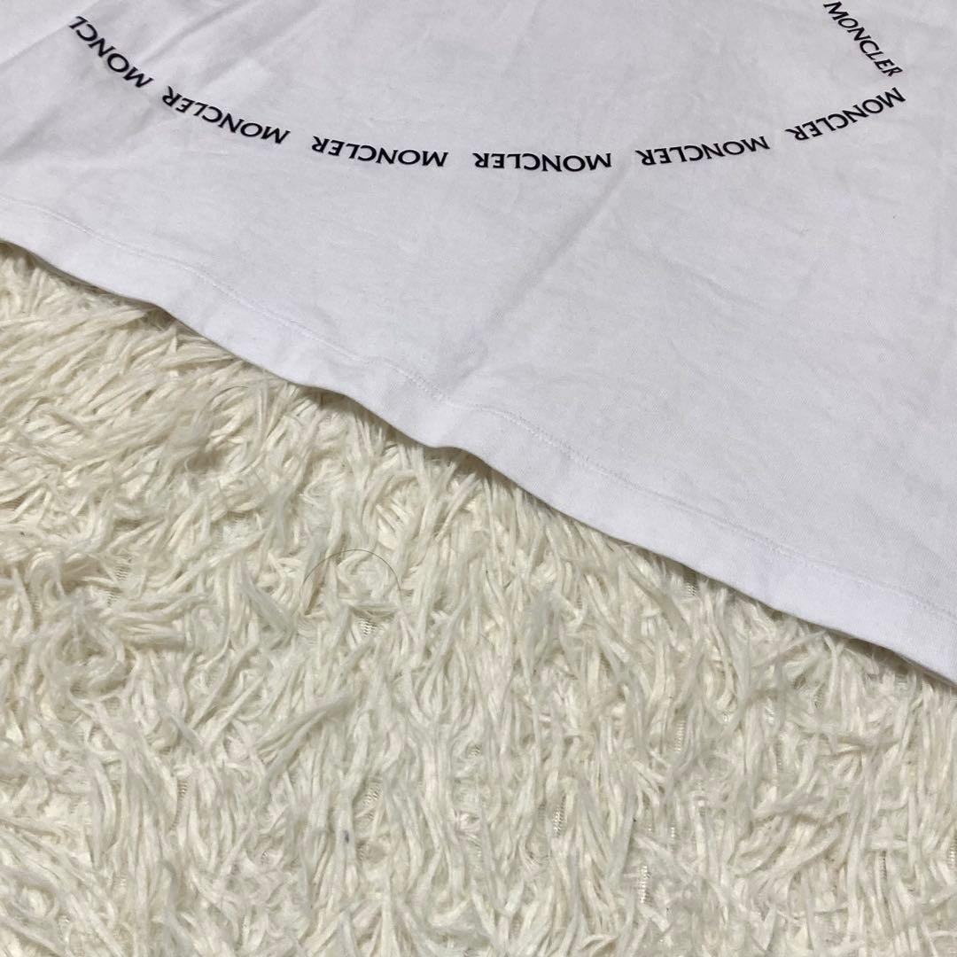【大きいサイズ】MONCLER Tシャツ　長袖　22SS ホワイト　綿　XL