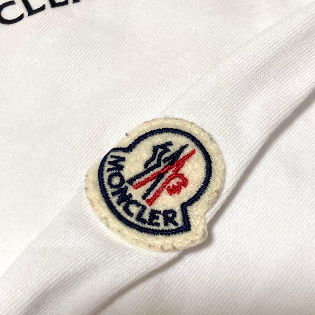 【大きいサイズ】MONCLER Tシャツ　長袖　22SS ホワイト　綿　XL