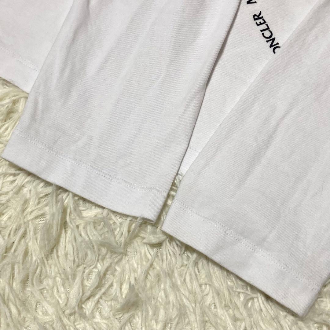 【大きいサイズ】MONCLER Tシャツ　長袖　22SS ホワイト　綿　XL
