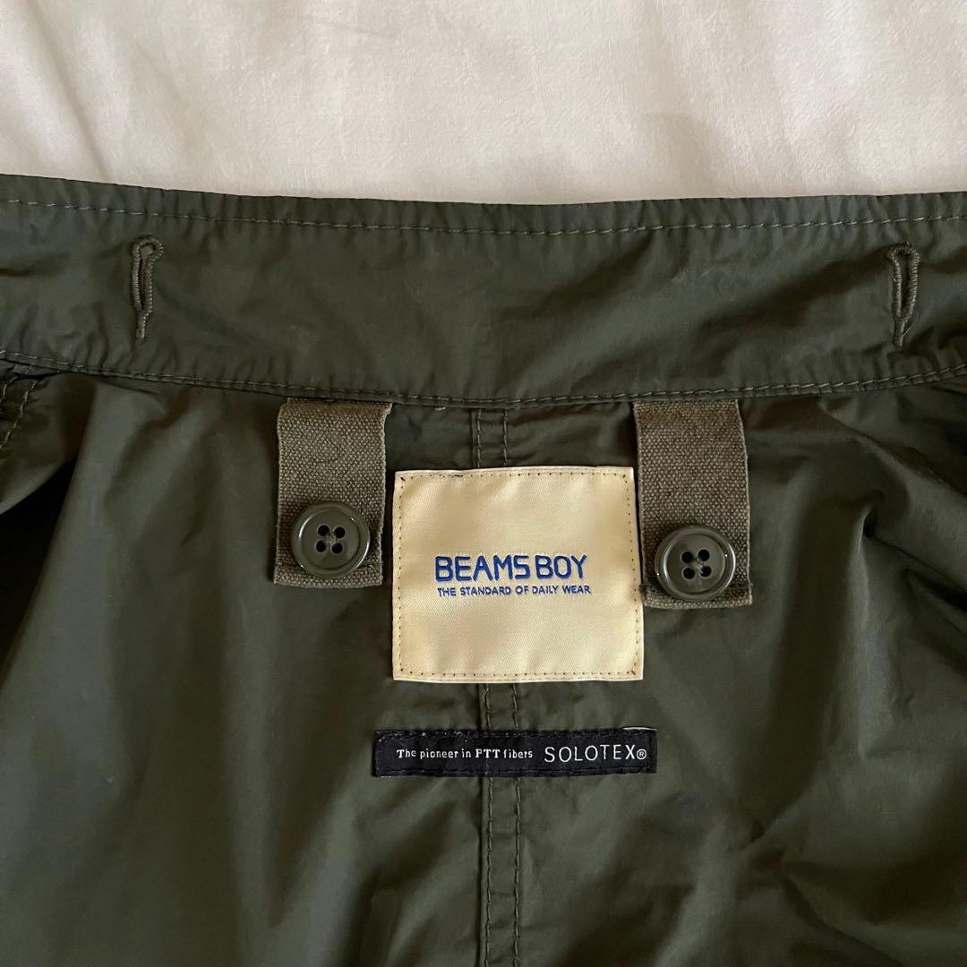 BEAMS BOY ソロテックス　M-65パーカ　オリーブ　モッズコート
