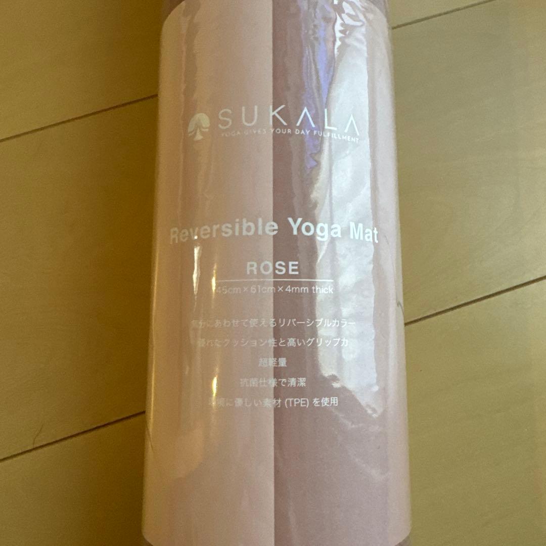 【未使用品】SUKALA リバーシブルヨガマット ローズ