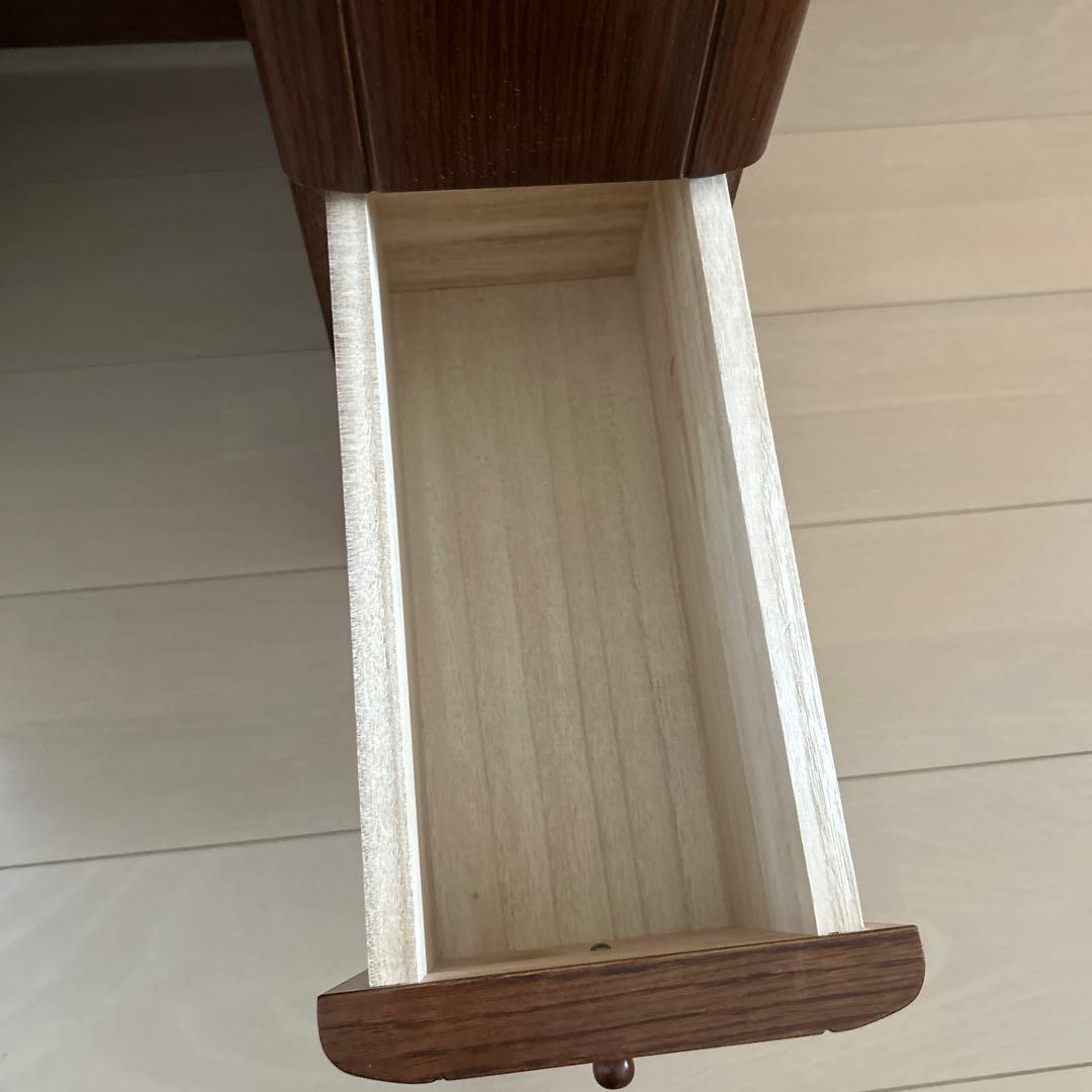アンティーク風 木製ドレッサー ダークブラウン