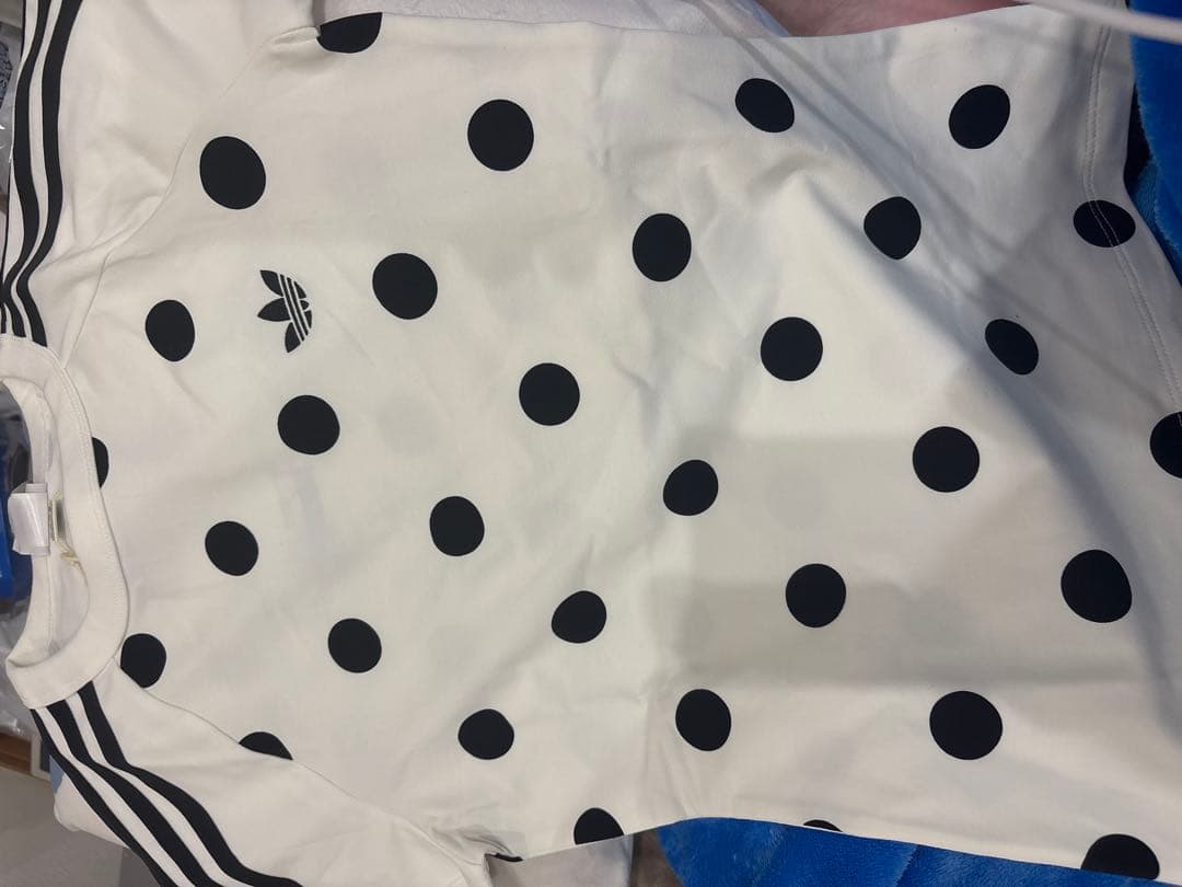 adidas アディダス ドット 白 Sサイズ