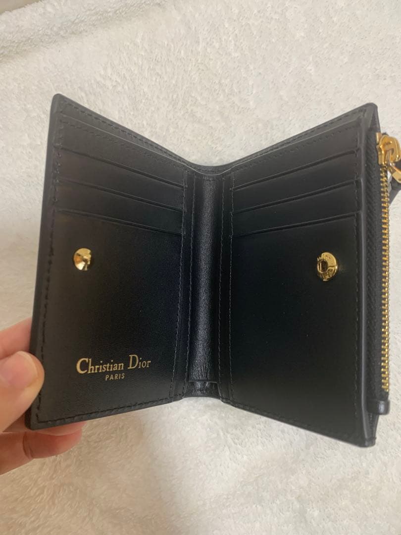 Christian Dior ブラック 二つ折り財布