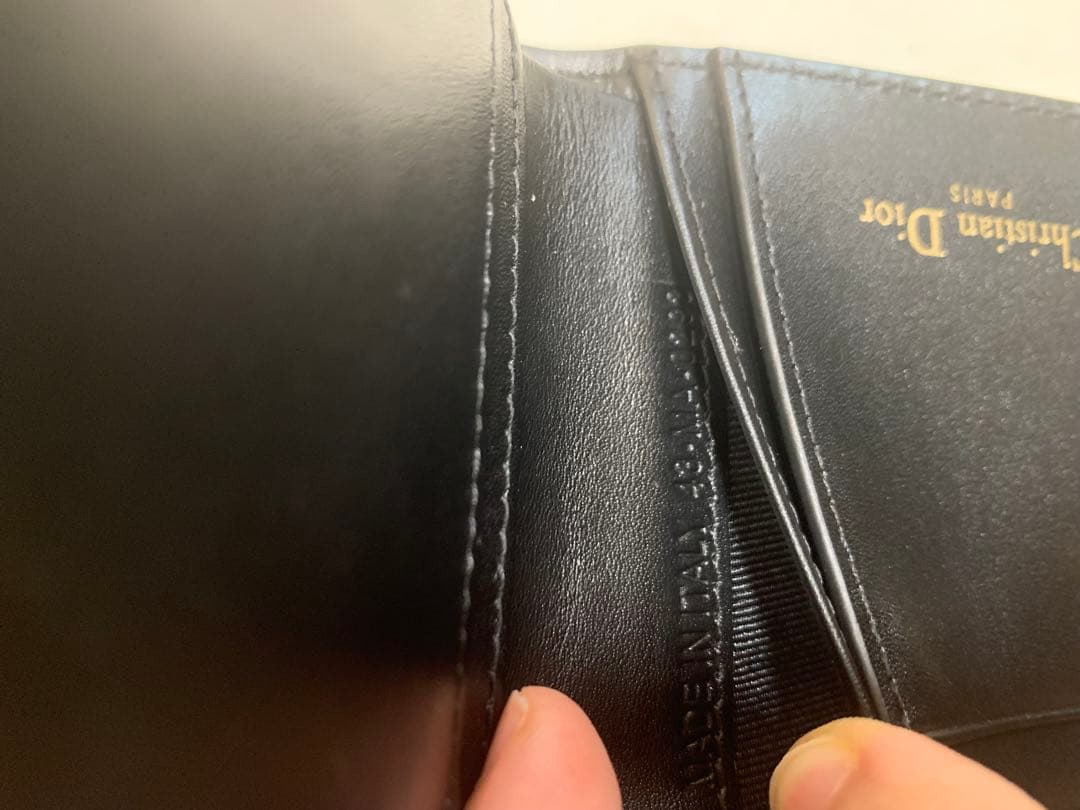 Christian Dior ブラック 二つ折り財布