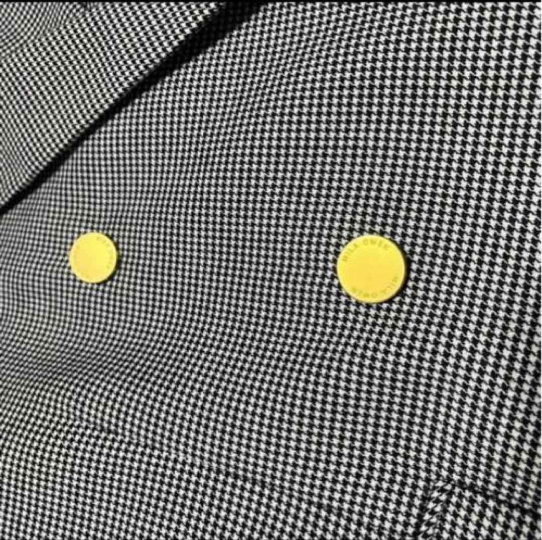 ミラオーウェン 金釦　ダブルブレスト　ジャケット　千鳥　チェック