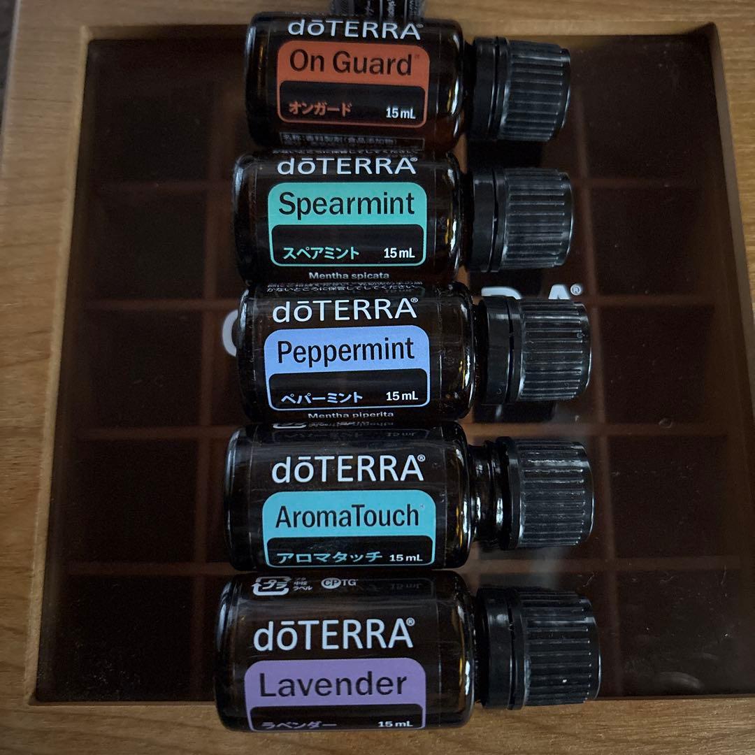 ☆3月のみ販売予定☆ doTERRA オイル5本＋木箱セット