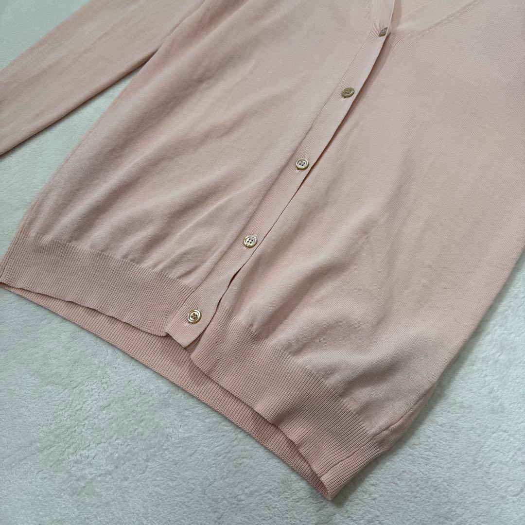 BOTTEGA VENETA コットン 長袖 カーディガン ピンク 36
