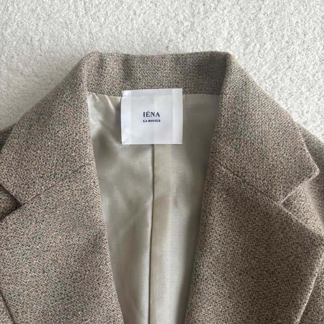 IENA LA BOUCLE 杢ツイード テーラードジャケット　36