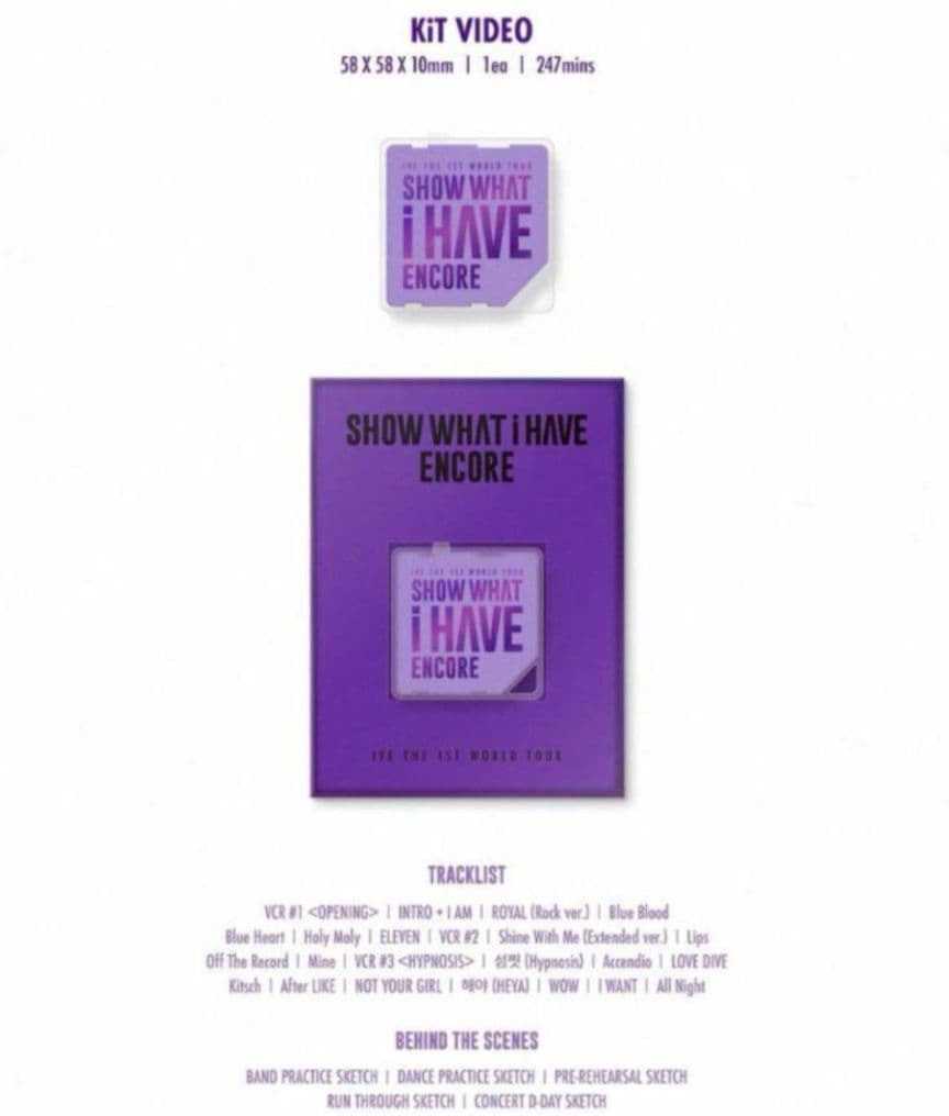 IVE SHOW WHAT I HAVE ENCORE Kit video 新品