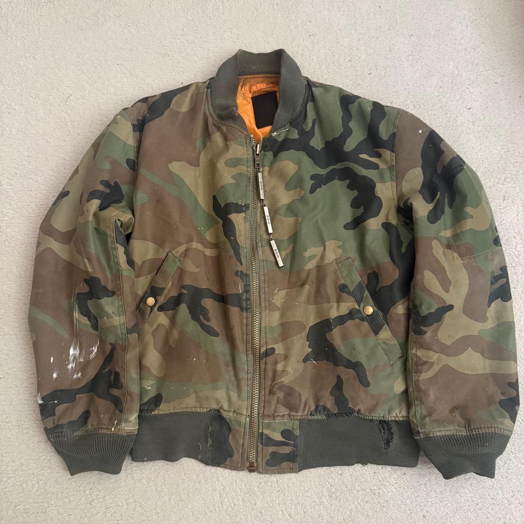 ジャケット・アウター society de nobodies camo bomber jacket
