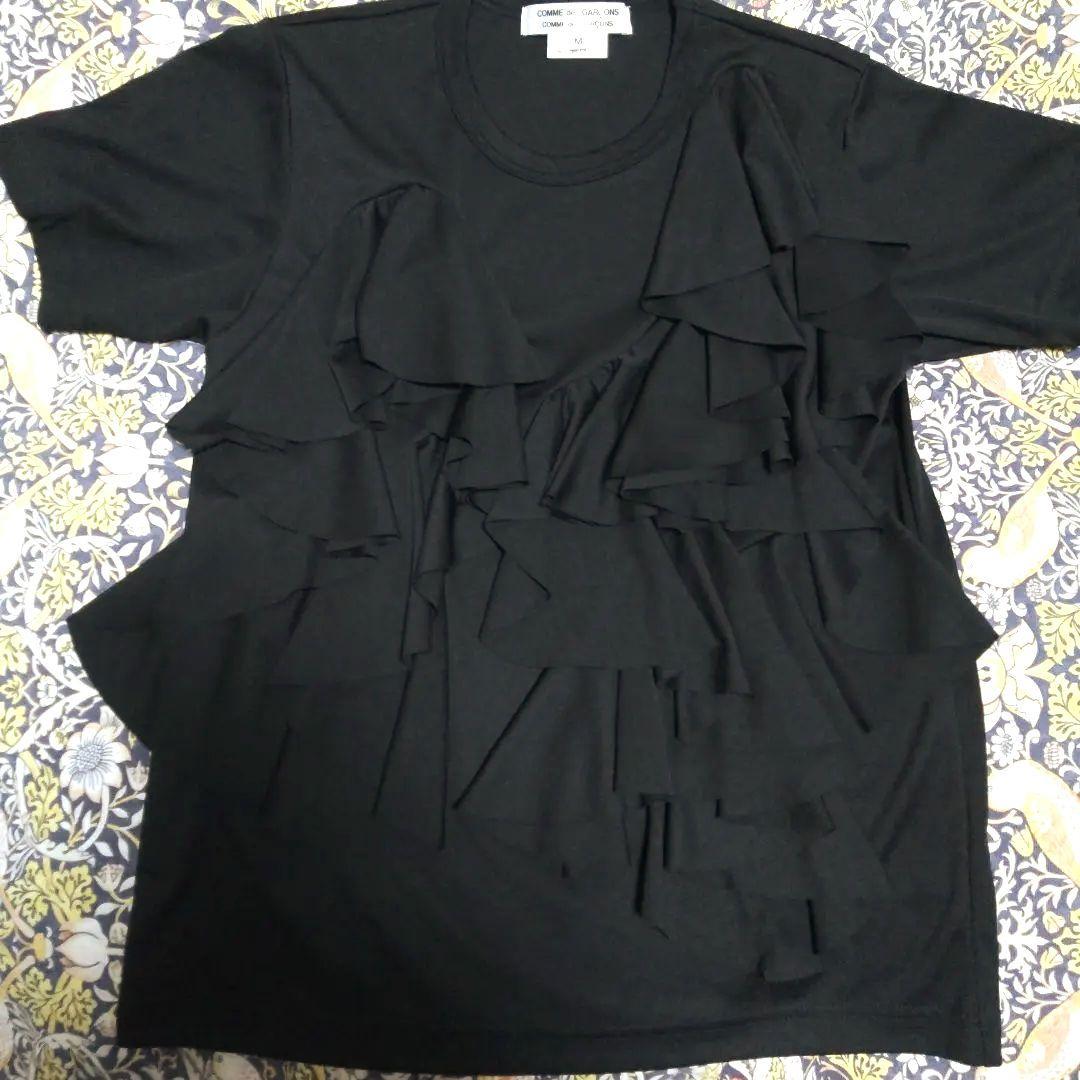 COMME des GARCONS 前身頃フリル付カットソー