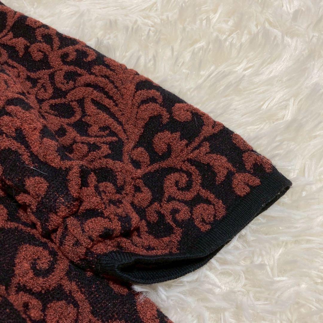 LANVIN タオル生地ジャケット ブラック 42 総柄 高級感 オシャレ