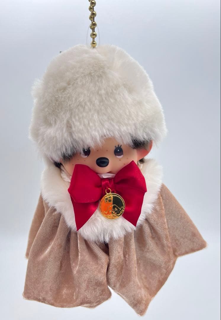 激レア！タグ付き！monchhichi ファー　モンチッチ　S マスコット