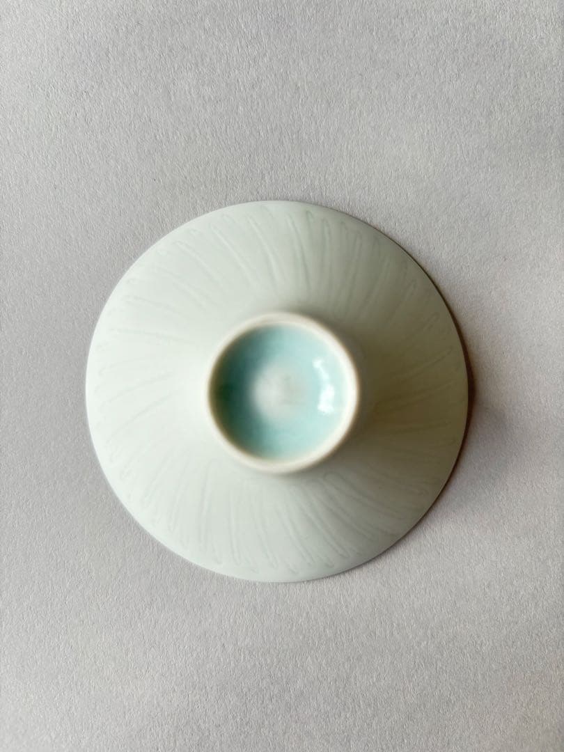 村田匠也 青白磁 盃 酒器 作家もの