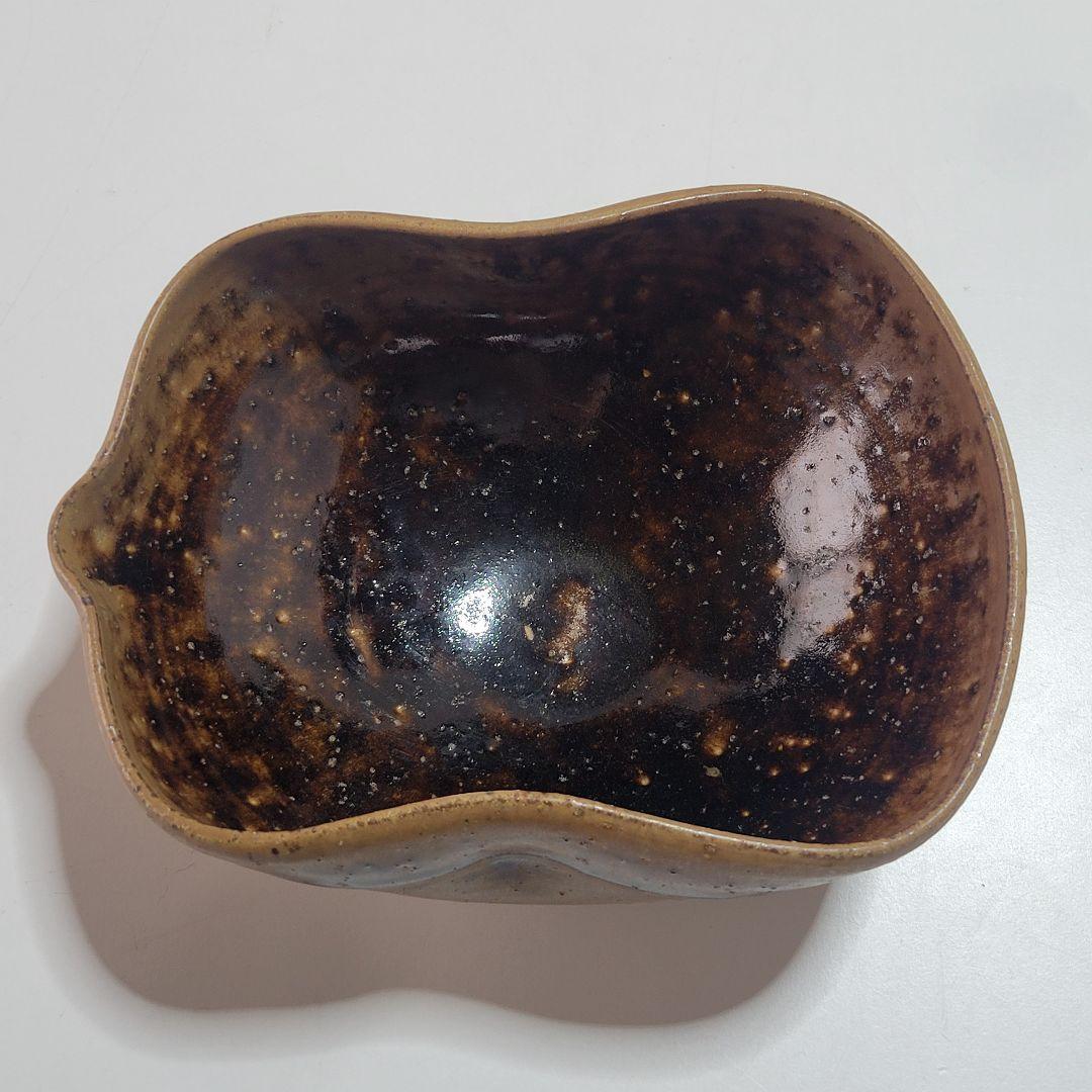 id　讃岐　七宝山旺祥寺窯　槙啓州作　瓢型　片口鉢　鉢　共箱