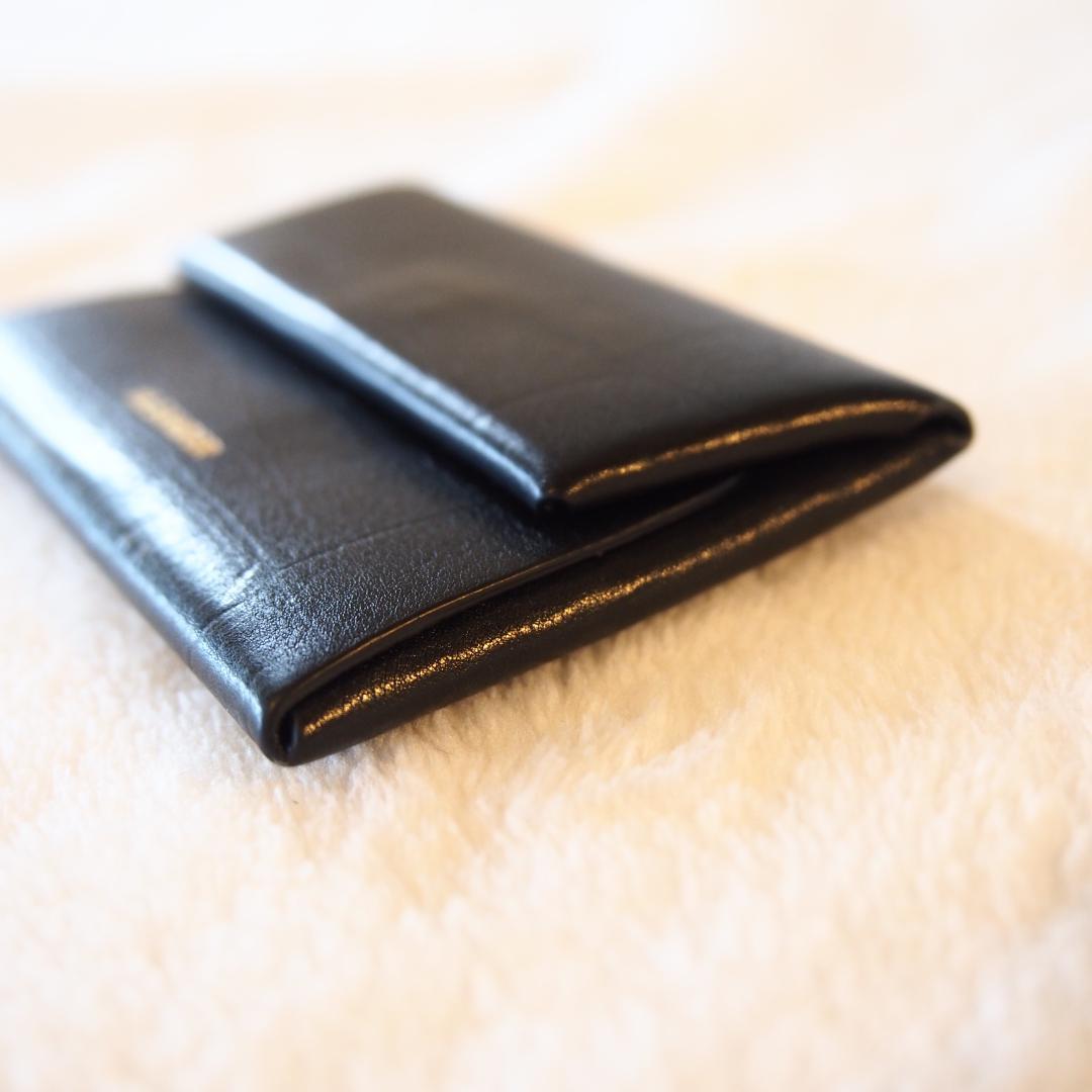 JIL SANDER ジルサンダー ケース カードケース ブラック レザー