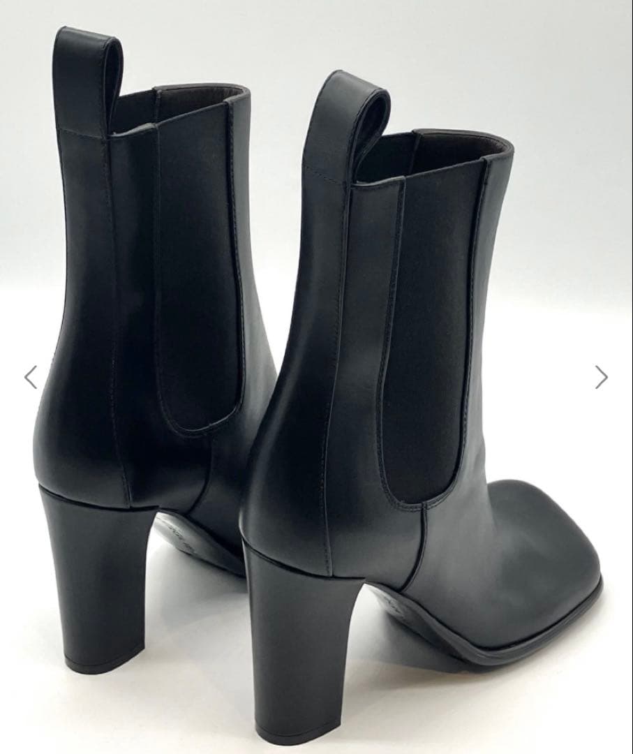 BOTTEGA VENETA ブラックサウドゴアブーツ38