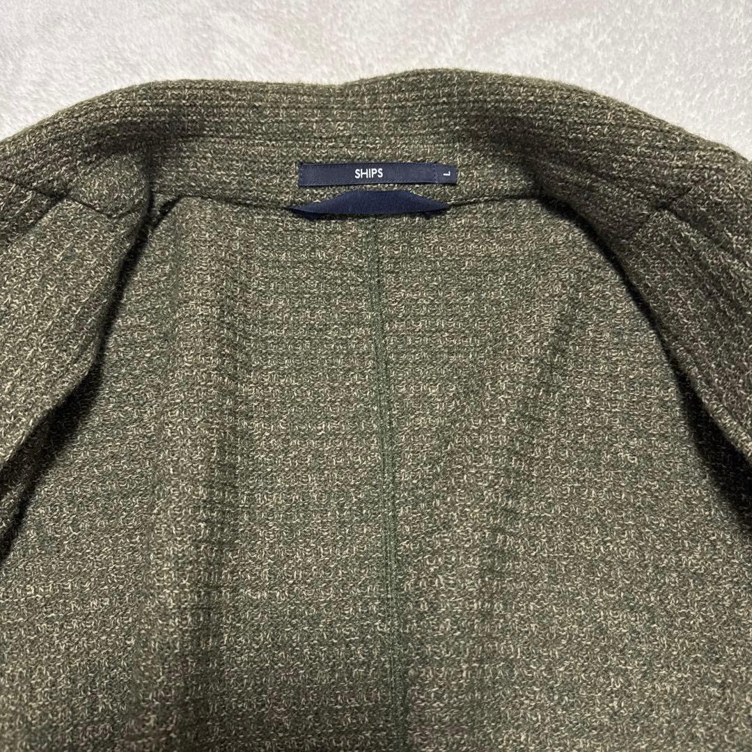 極美品 シップス TEXBRID ハニカム メッシュ ローゲージ ジャケット L