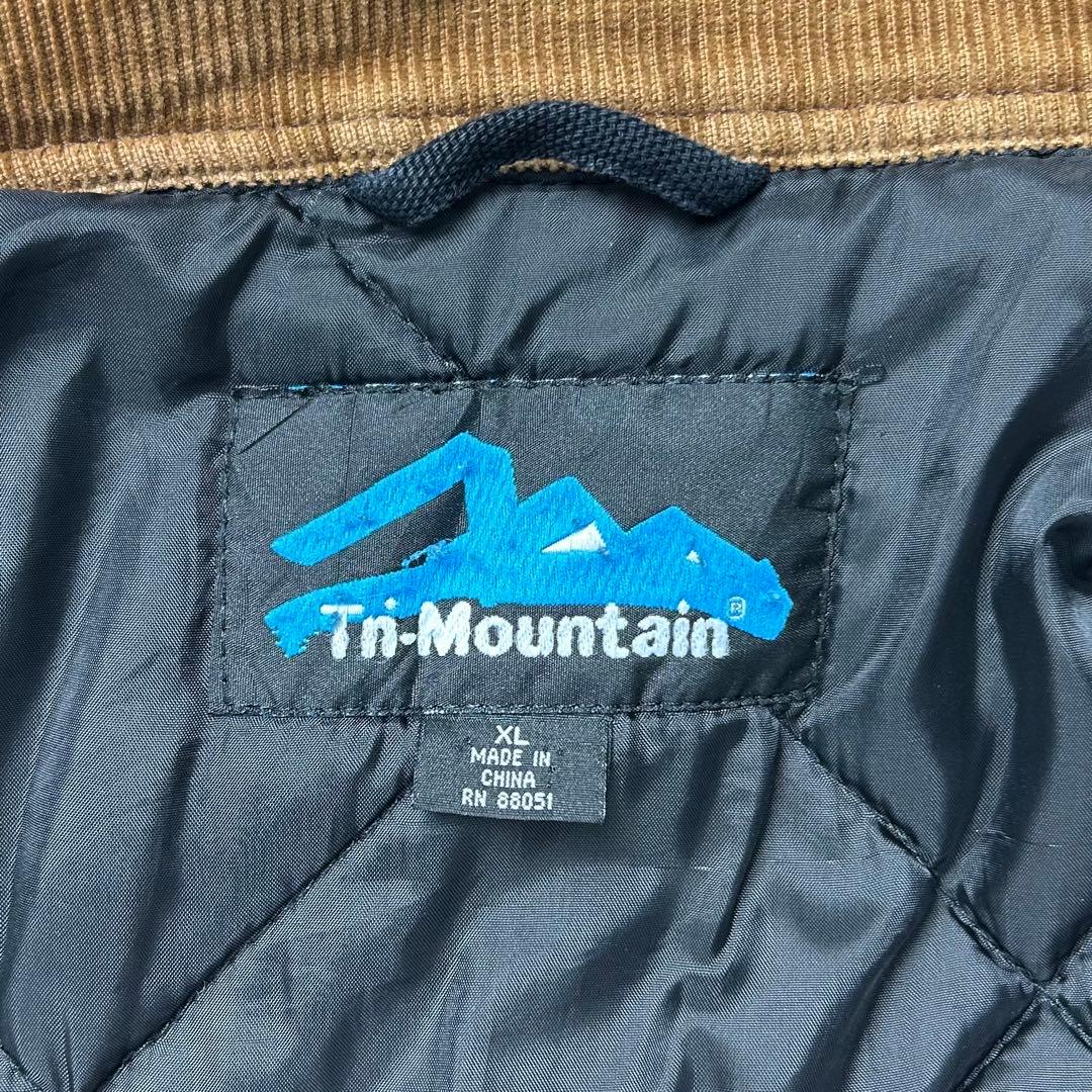 トライマウンテン 刺繍企業ロゴ 襟コーデュロイ ダックジャケット XL 6367